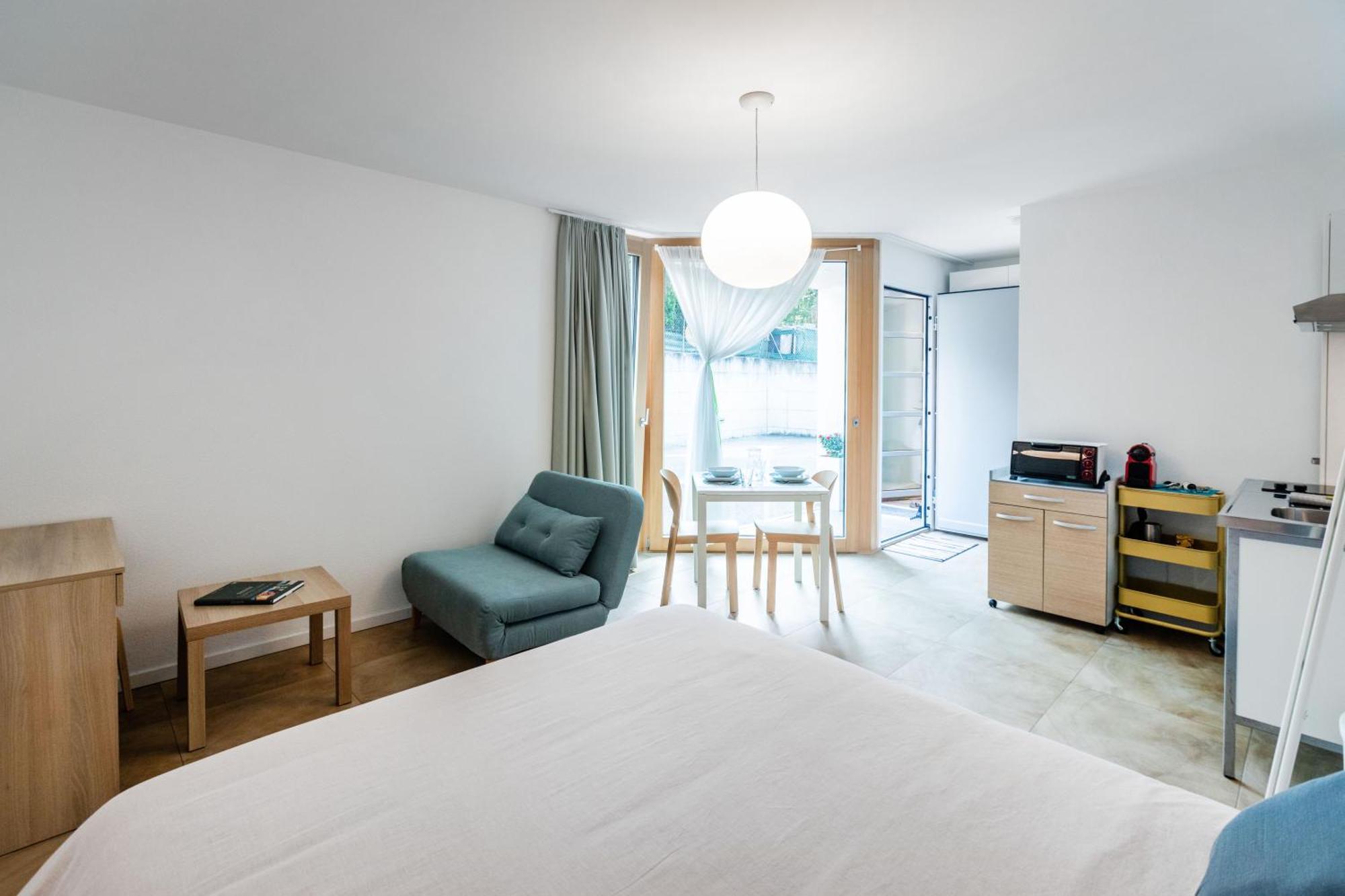 루가노 Easy Flat Vezia, Indipendent Entrance, Free Parking 아파트 객실 사진